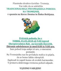 Vabilo na PRVOMAJSKI POHOD